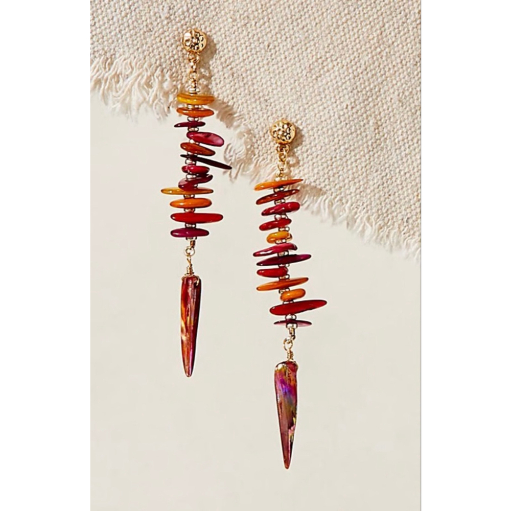 Free People ARIANA OST Sira Dangle Earrings NWT Boho